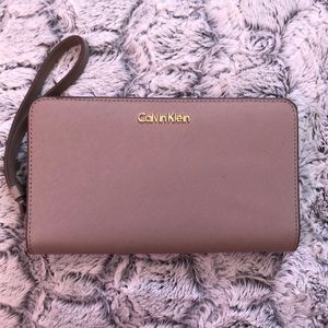 Calvin Klein taupe Wallet/wristlet